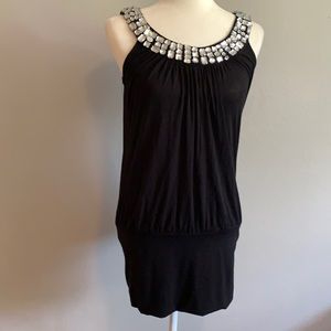 Forever 21 black bedazzled tunic